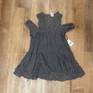 Free People Cold Shoulder Mini Dress